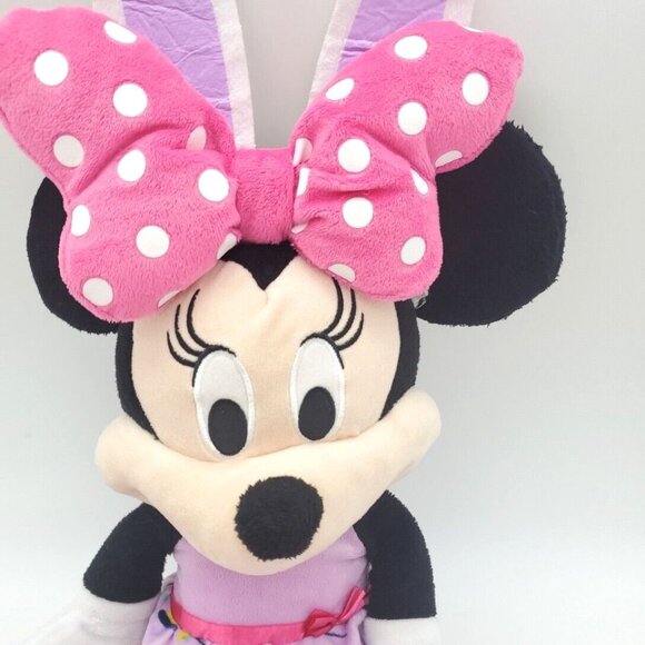 Easter Minnie Mouse Toys R Us Exclusive Plush w Bunny Ears Stuffed Animal 21" - Picture 2 of 6